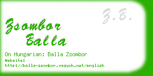 zsombor balla business card